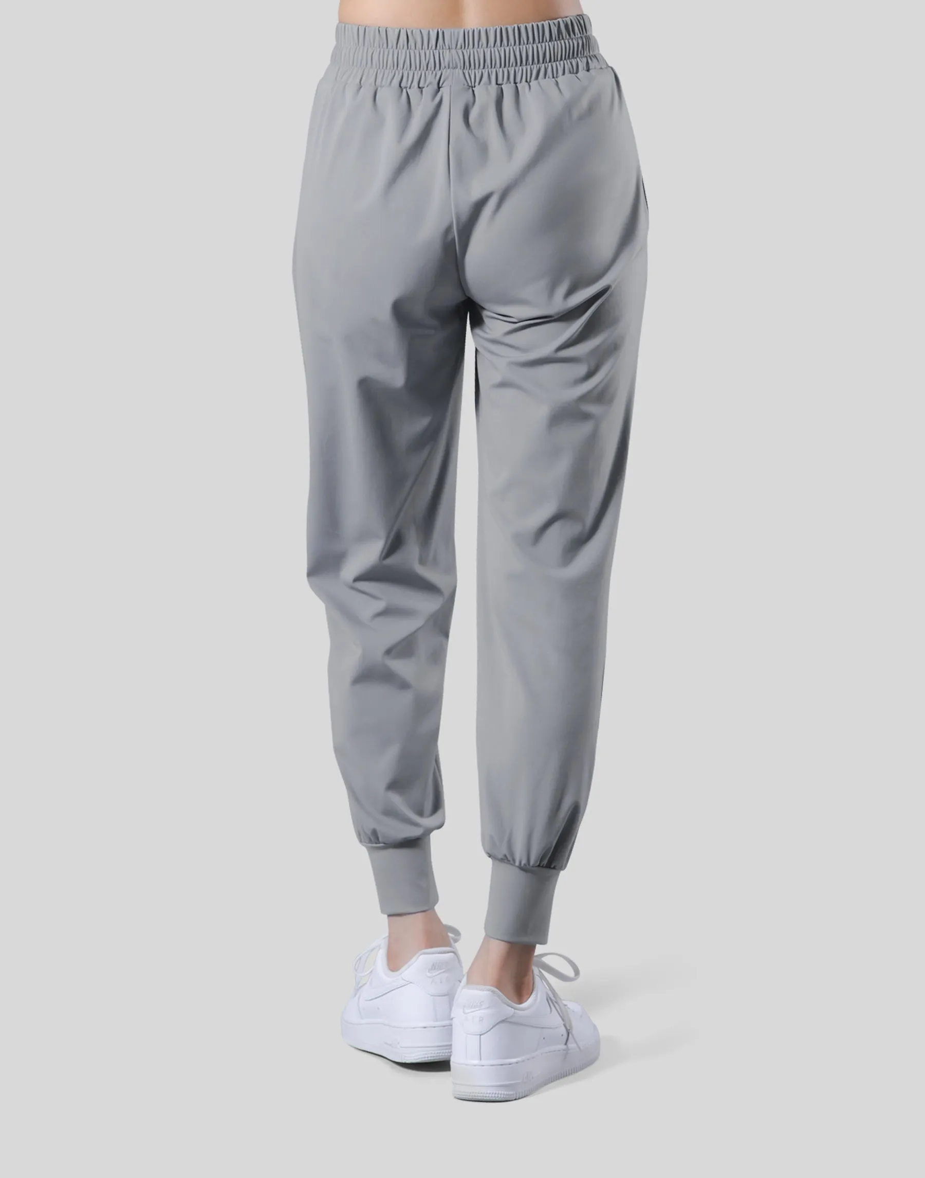 2Way Stretch Pleats Pants - Grey