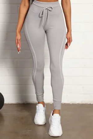 All You Got Active Contrast Stitch Super Soft Jogger Legging - Grey