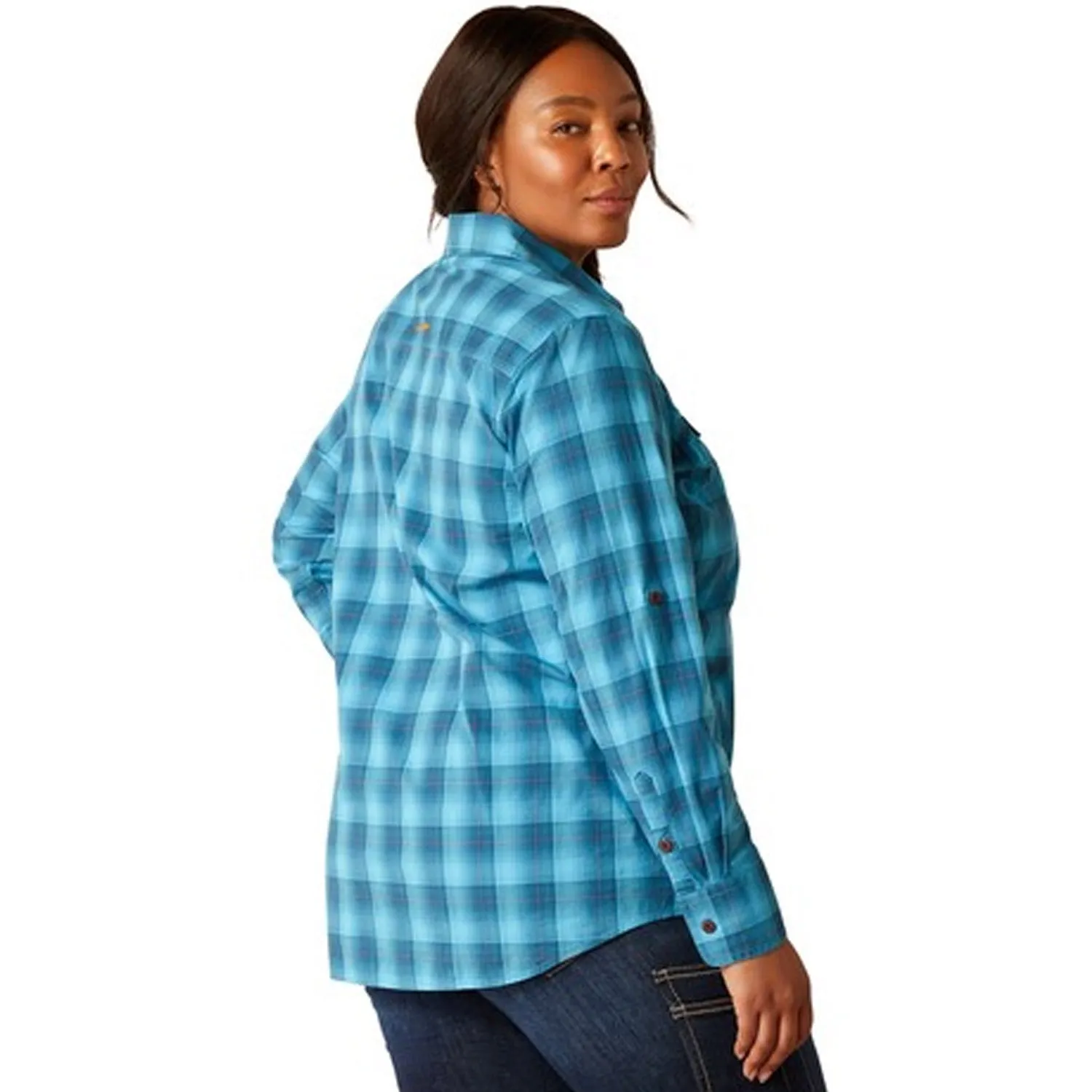 Ariat Women's Rebar Made Tough DuraStretch Button-Down Work Shirt