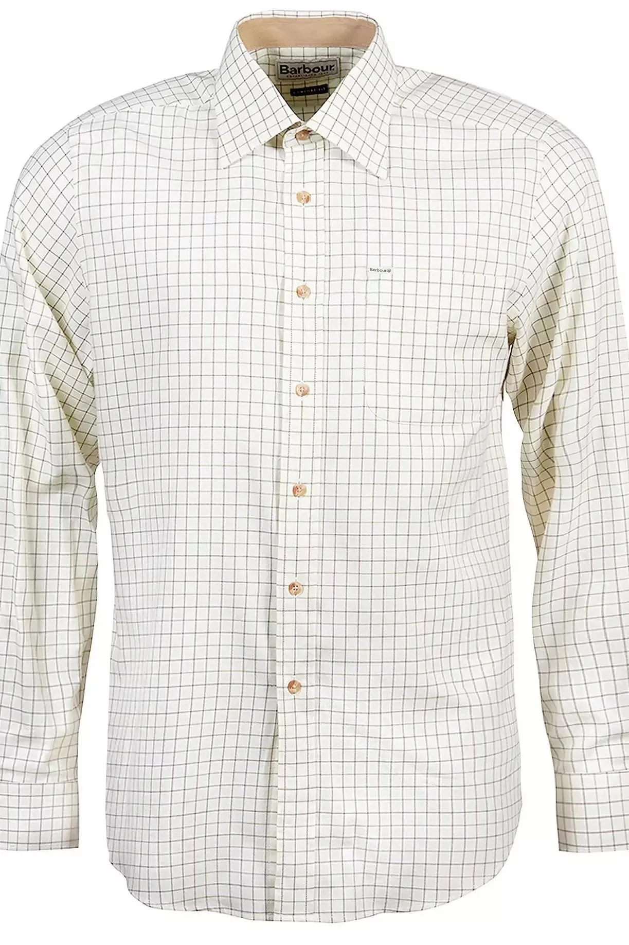 Barbour Shirt Tattersall Check in Green/Brown MSH0001GN51