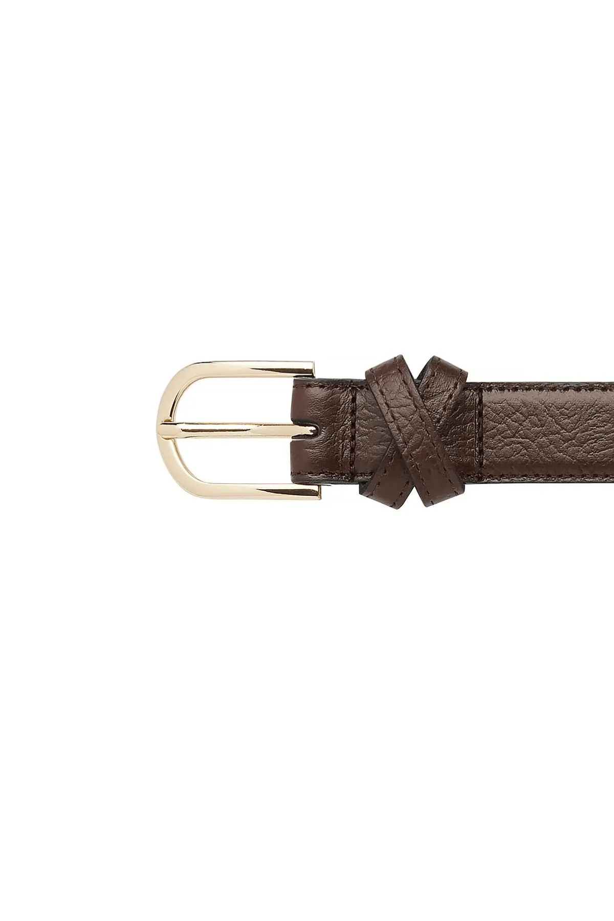 BOYFRIEND BELT CHOCOLATE/GOLD