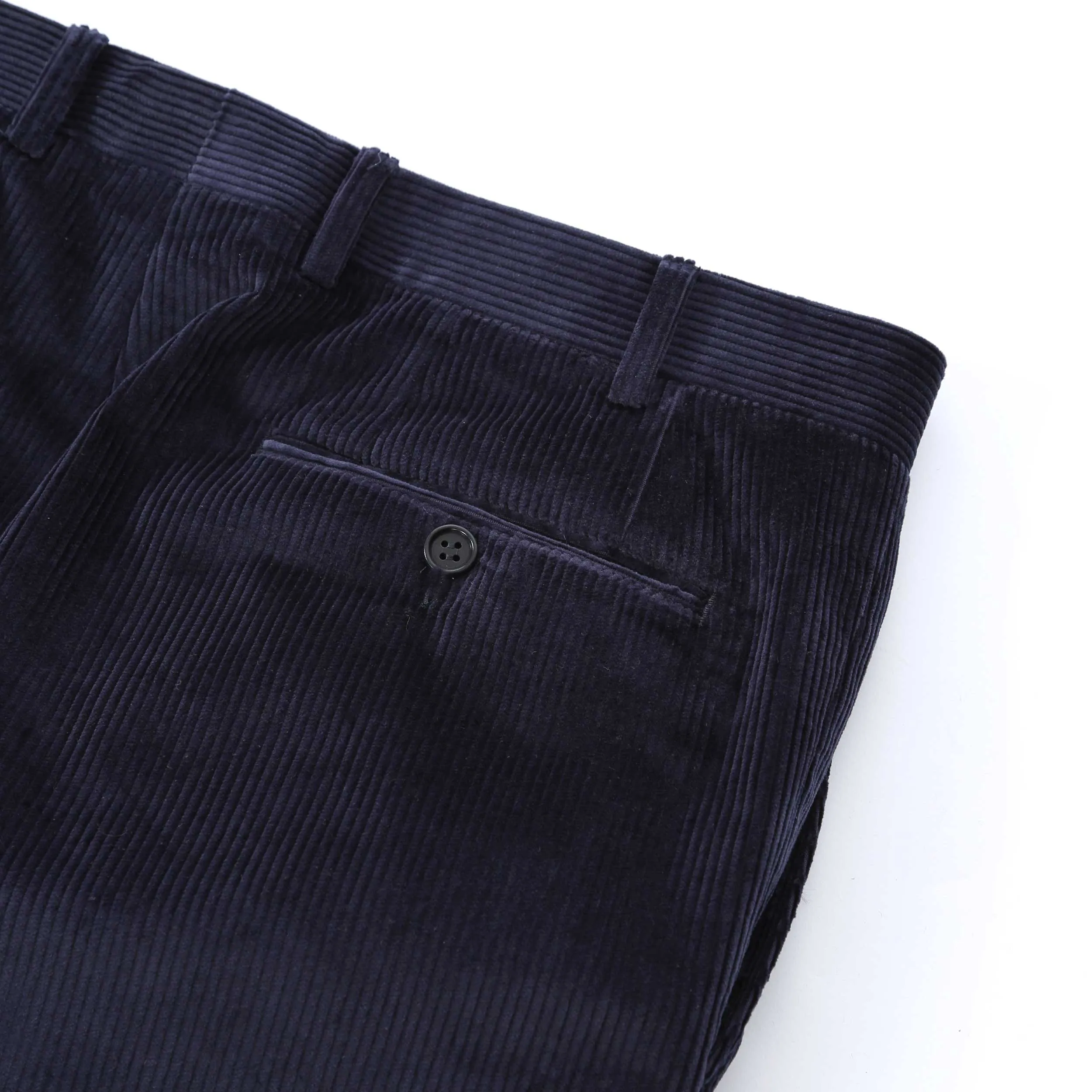 Canali Cord Trouser in Navy