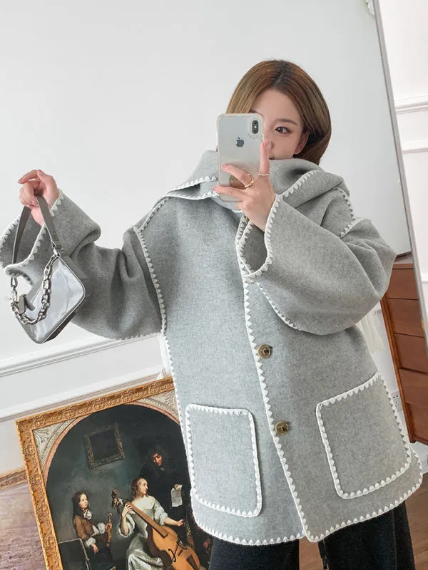 Cozylicious Short oversized sweater coat for women | winter sweater jacket | women's Cardigan Sweater Coat