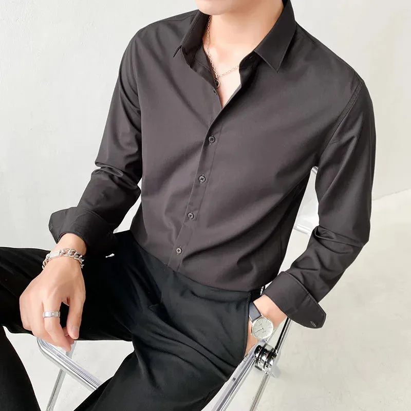 Custom Casual Fashion Slim-Fit Business Shirts for Men,