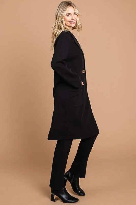 Double Breast Lapel Collar Coat