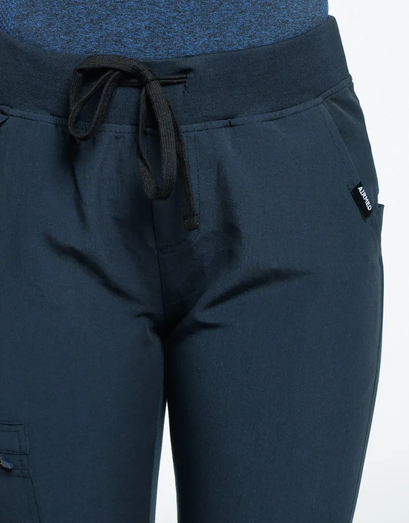 Essential Flare Scrub Pants - Midnight Navy