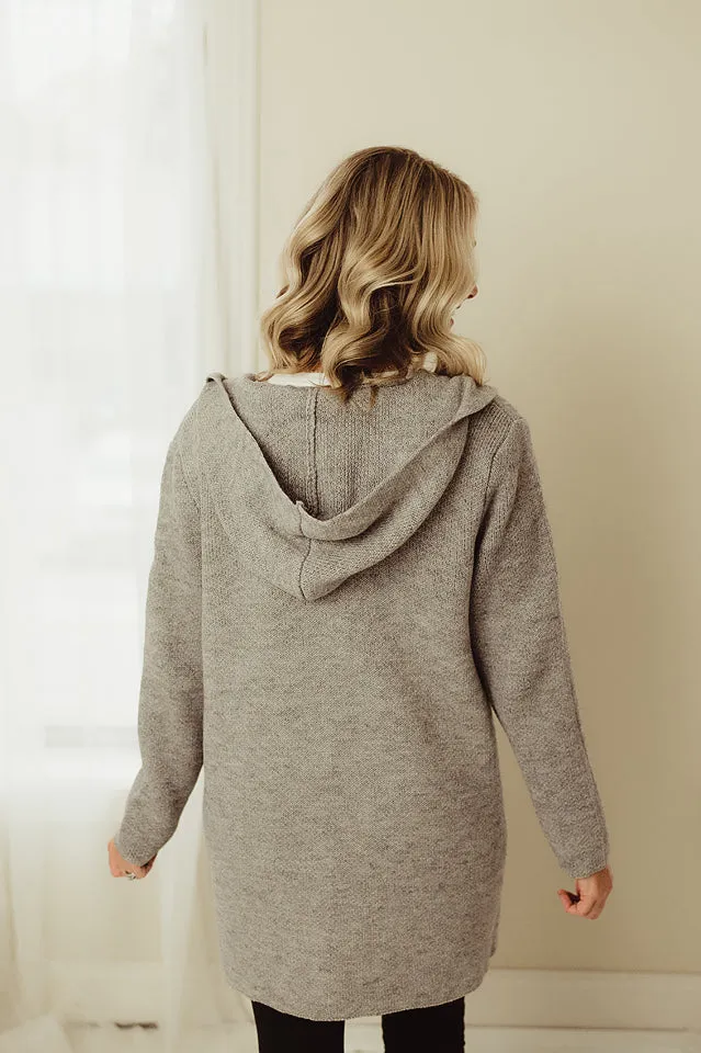 Hooded Sweater Cardigan