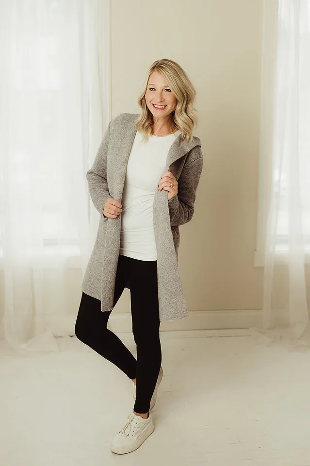 Hooded Sweater Cardigan