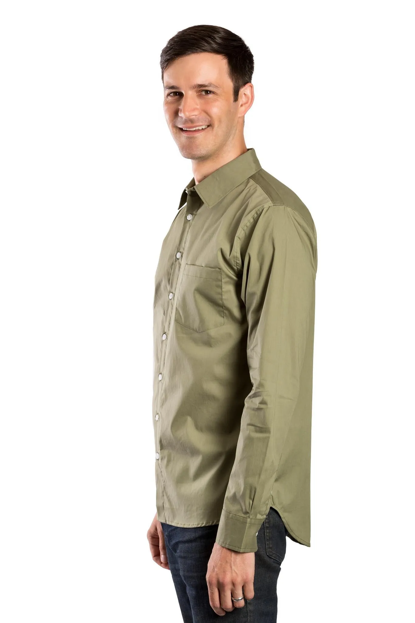 Journey | Men's Button Up Poplin Shirt