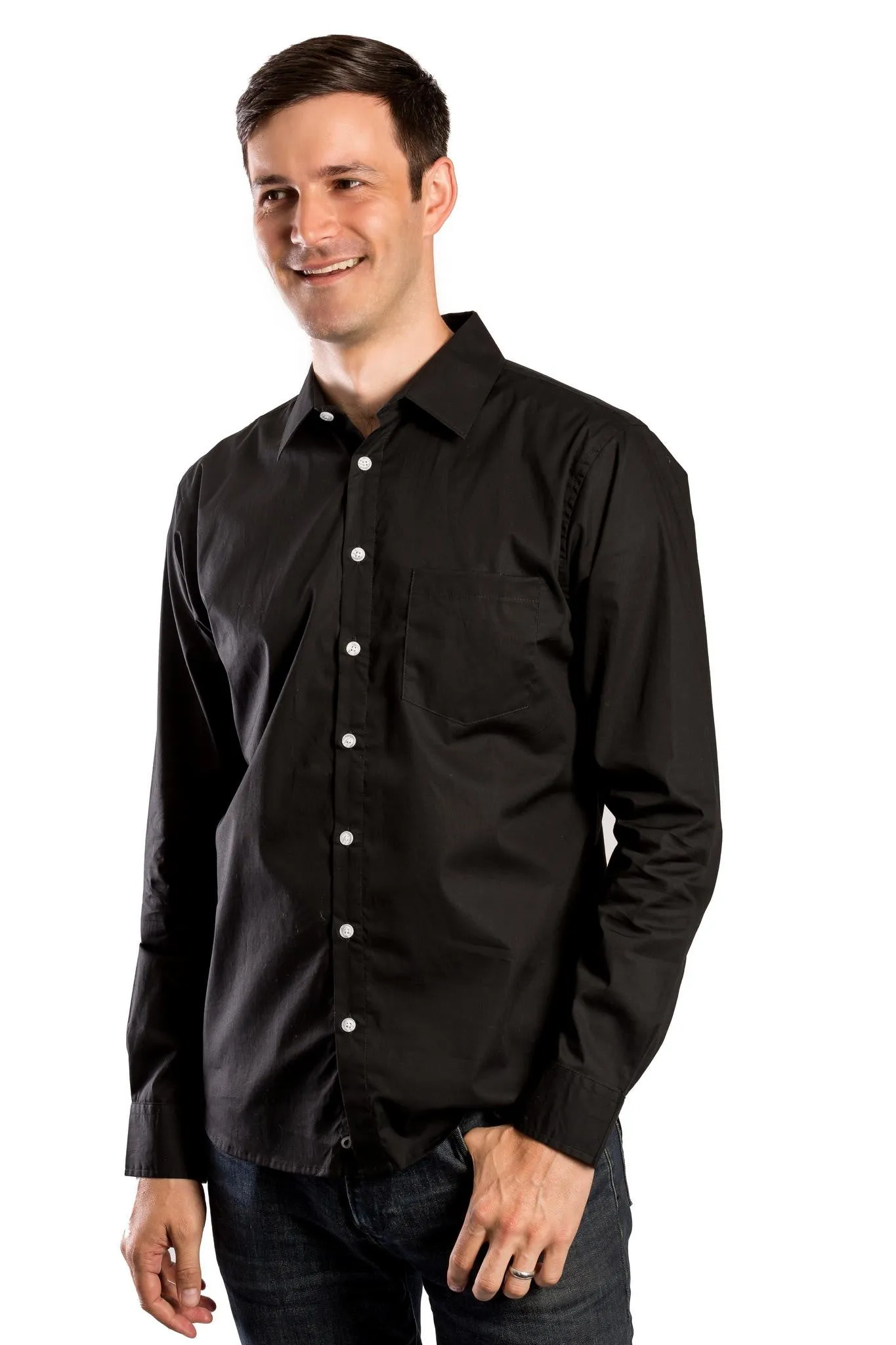 Journey | Men's Button Up Poplin Shirt