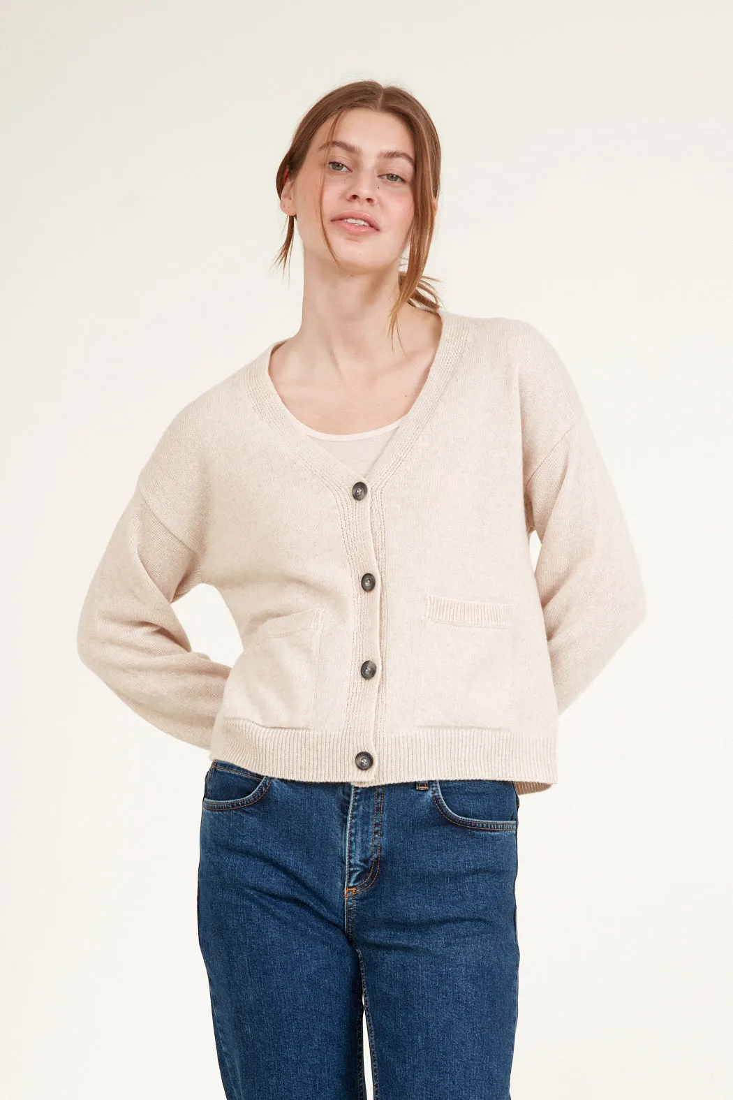 Lise Cardigan - Natural melange