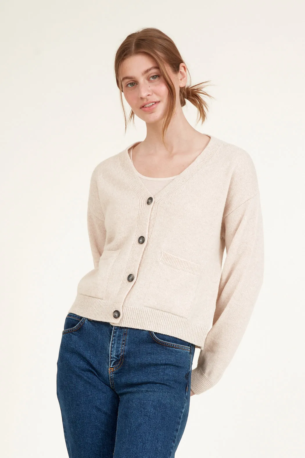 Lise Cardigan - Natural melange