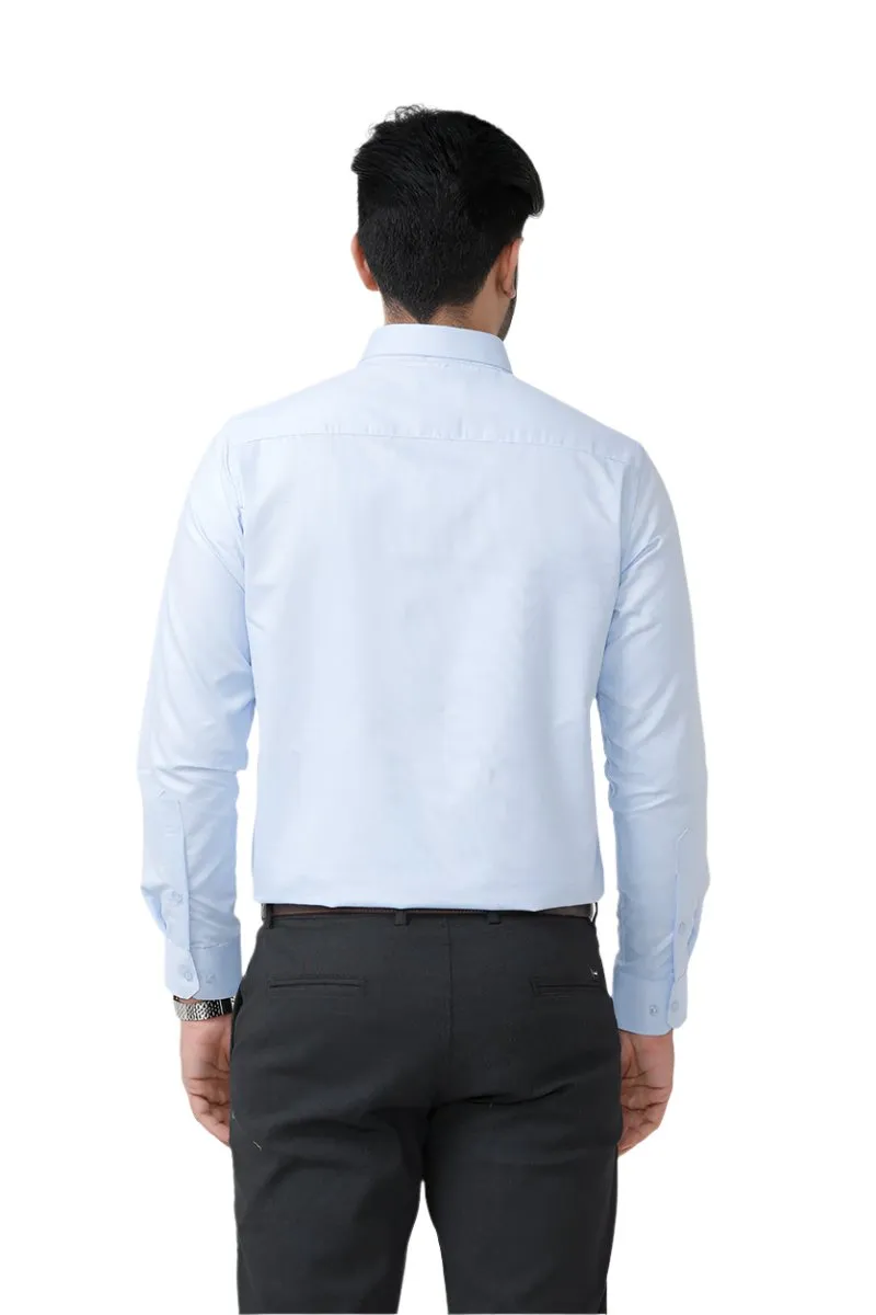 Luxor - Carolina Blue Formal Shirts for Men | Ariser