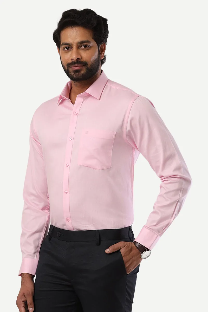 Monti - Baby Pink Formal Shirts for Men | Ariser