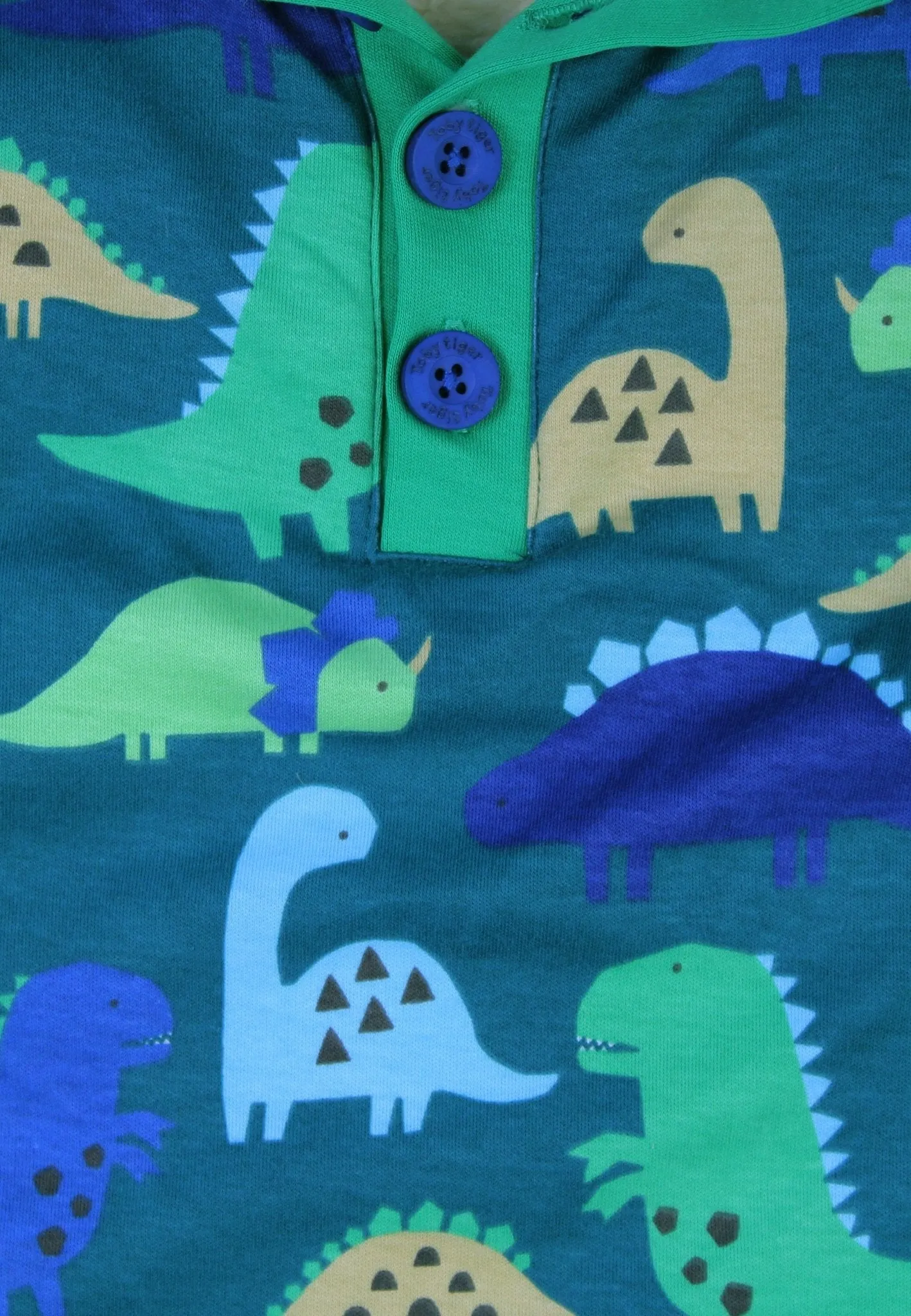 Organic Tonal Dinosaur Print Fleece Sweatshirt