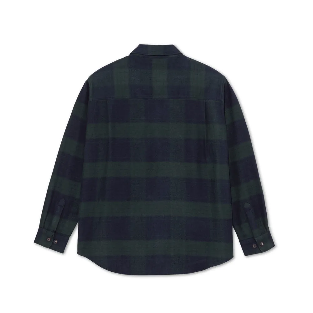 Polar Skate Co. Mike LS Shirt Flannel (Navy/Teal)