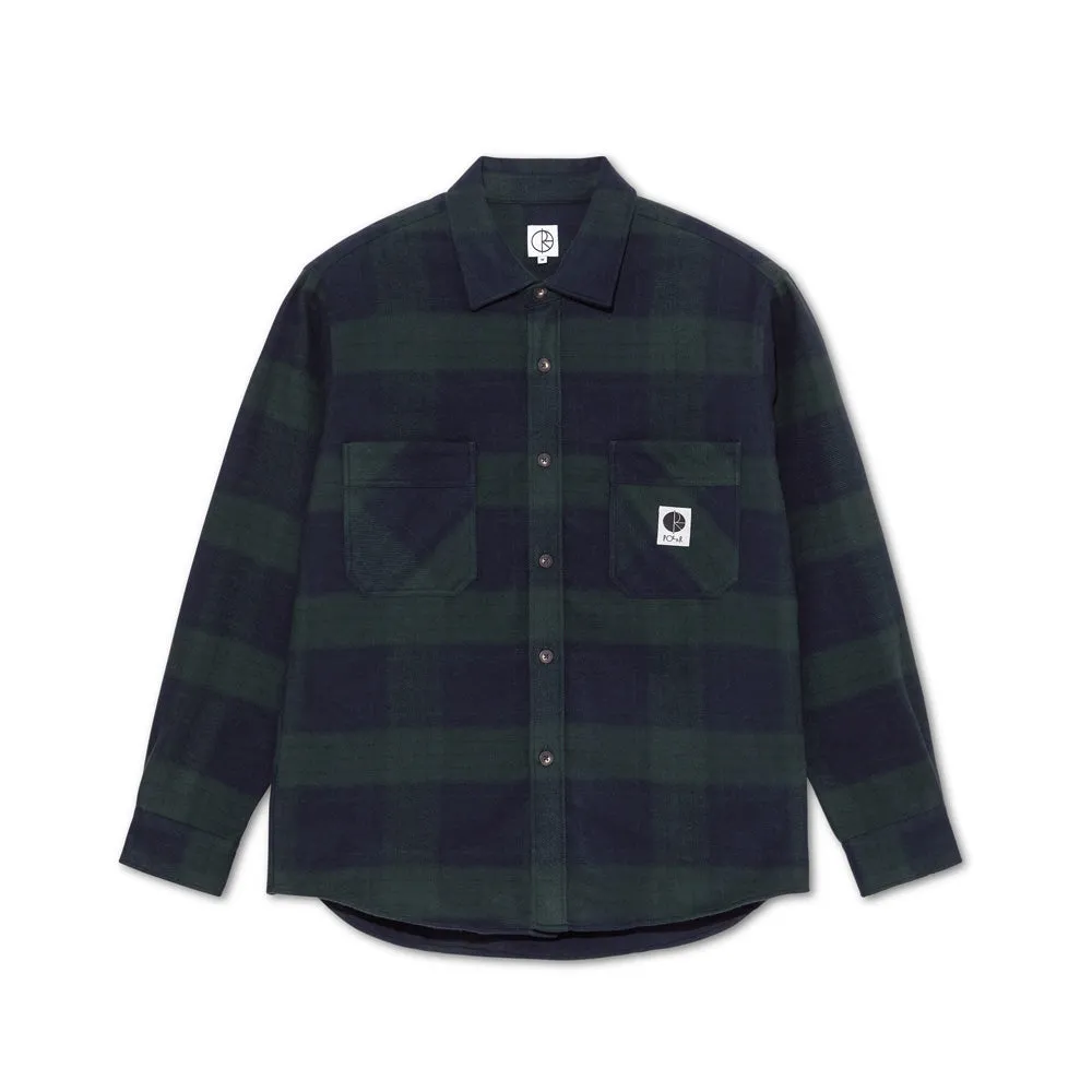 Polar Skate Co. Mike LS Shirt Flannel (Navy/Teal)