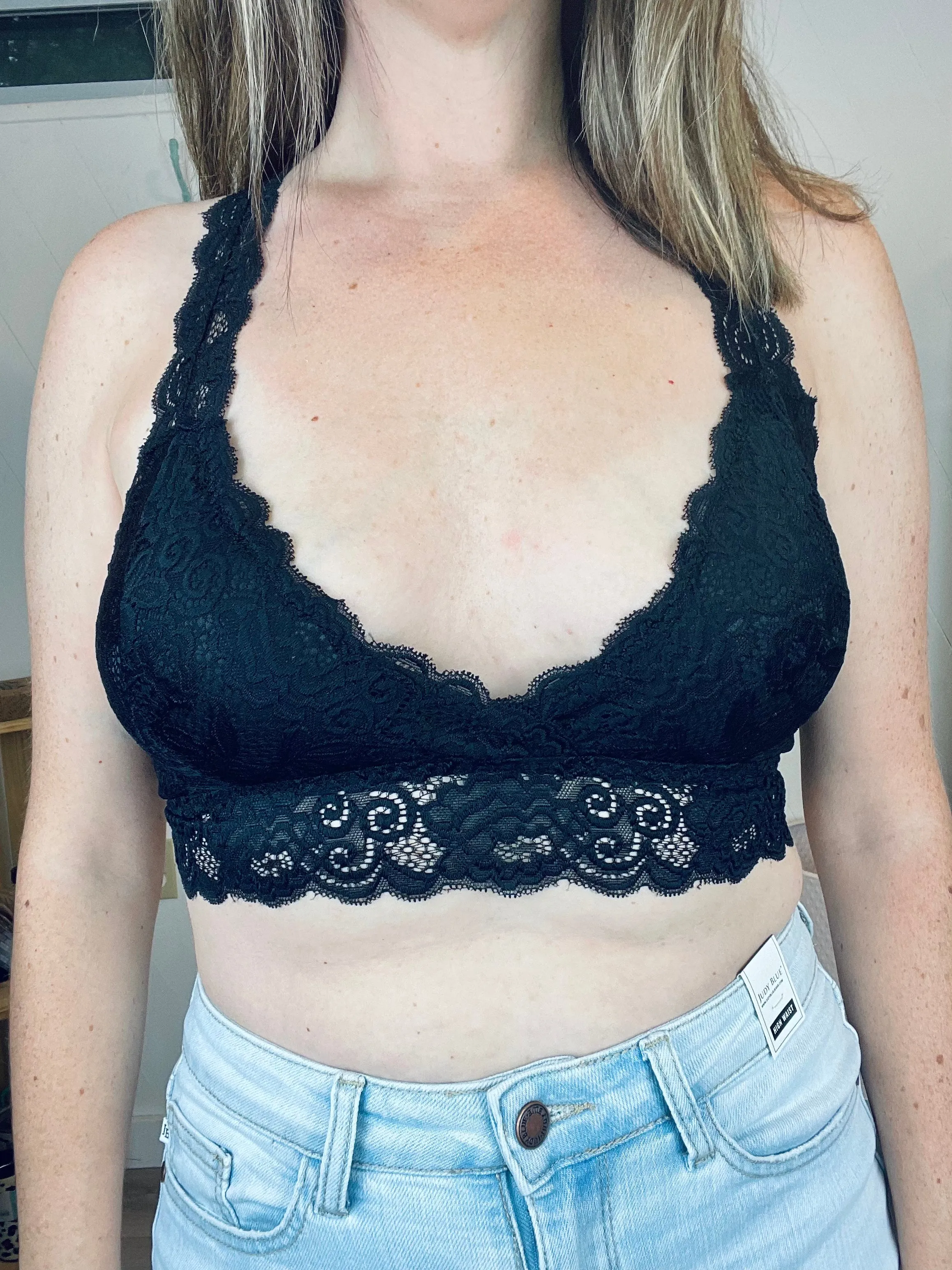 Soft Lace Racerback Bralette