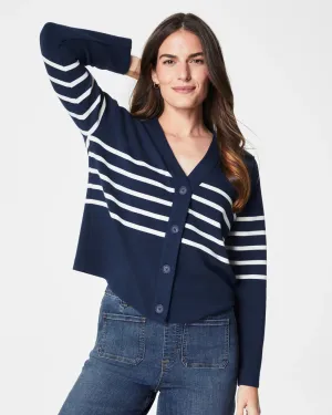 SPANX - AIRESSENTIALS STRIPE CARDIGAN