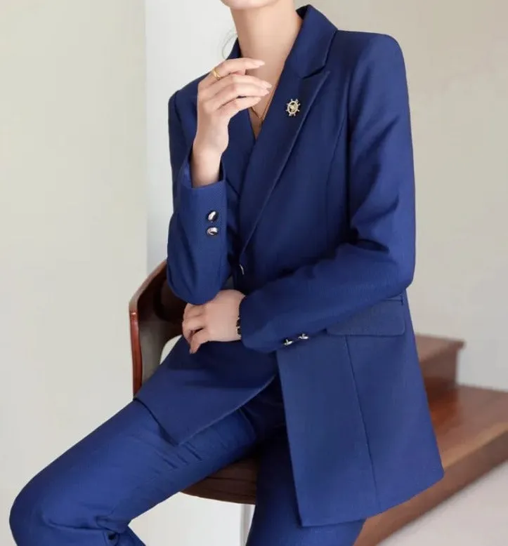 Stunningly Classy Fancy Pantsuit | Modern Blazer | Women's Pantsuits | Two piece pants set