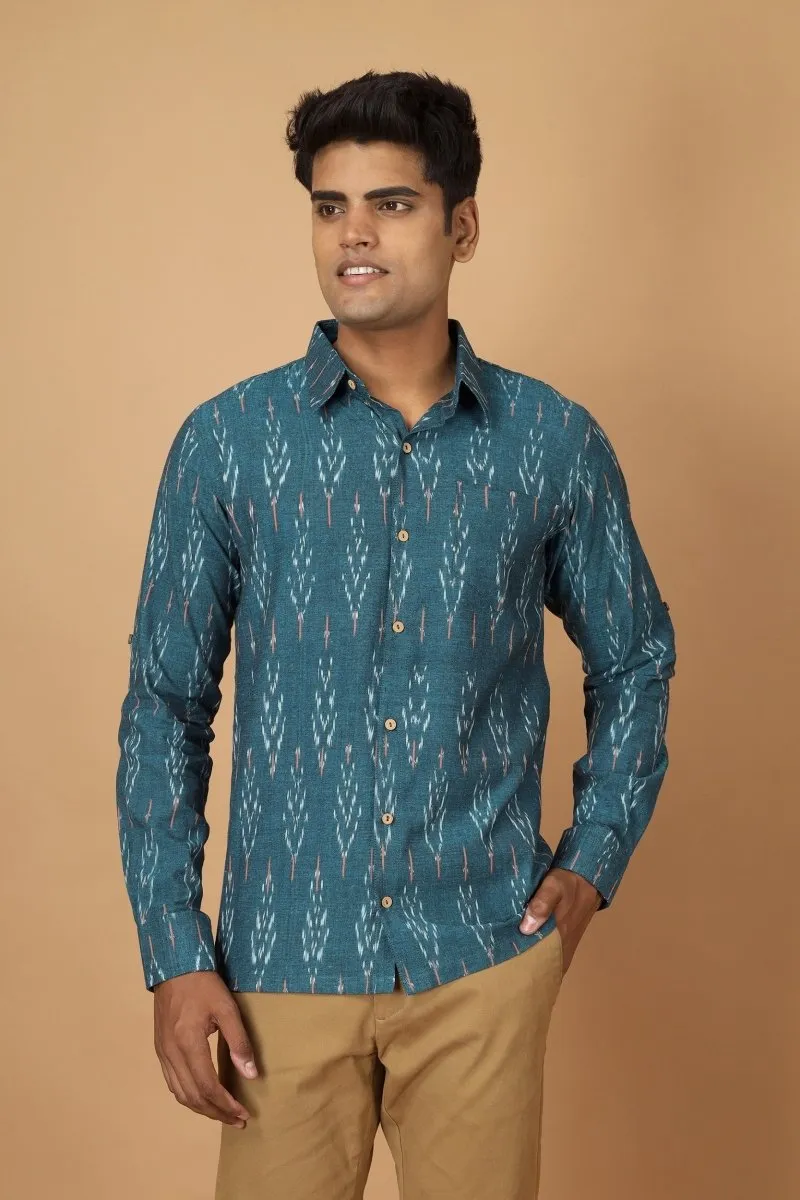 Subah Ikat Mens Cotton Shirt