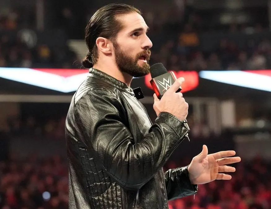 WWE Seth Rollins Black Leather Jacket